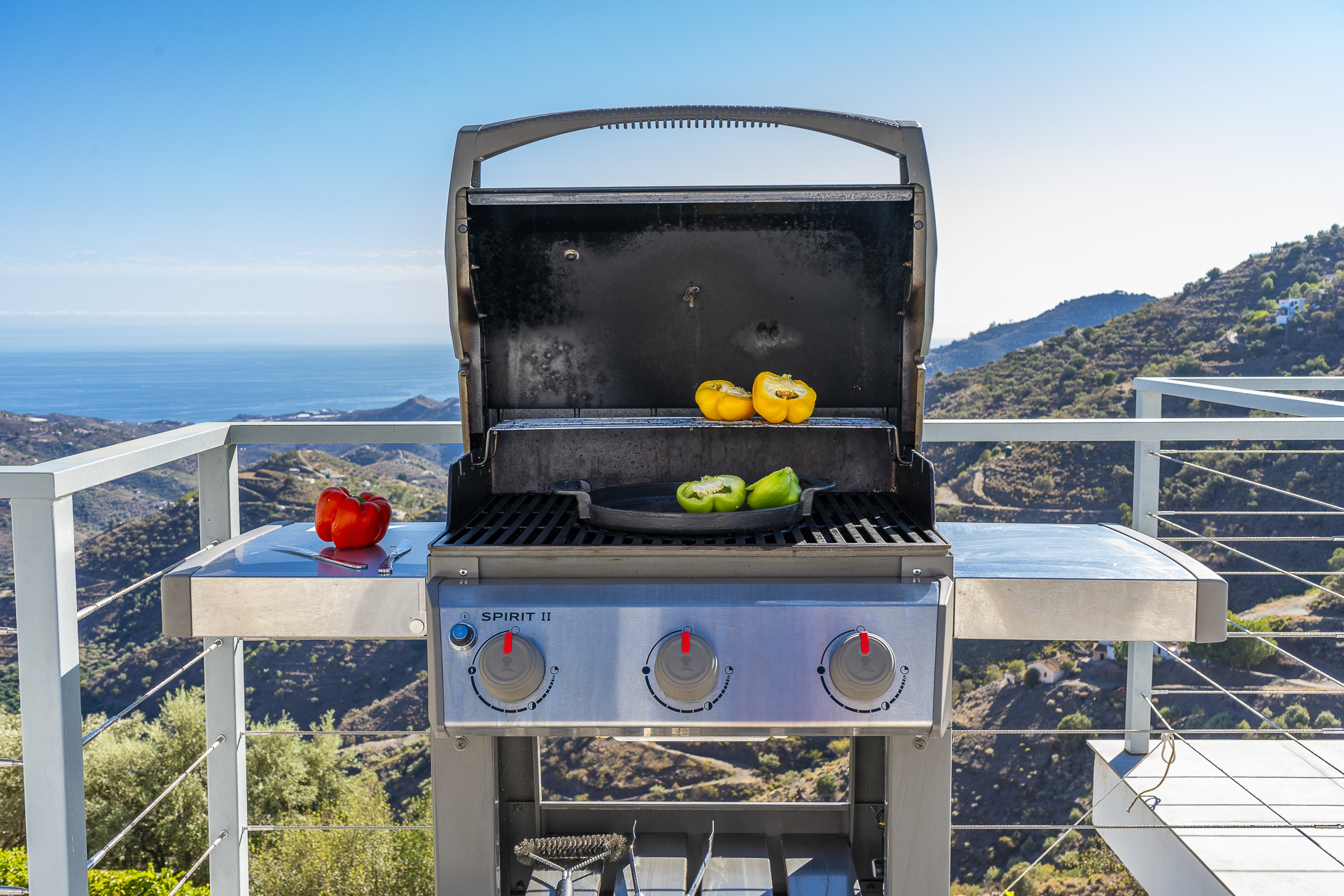 Weber BBQ with sea views