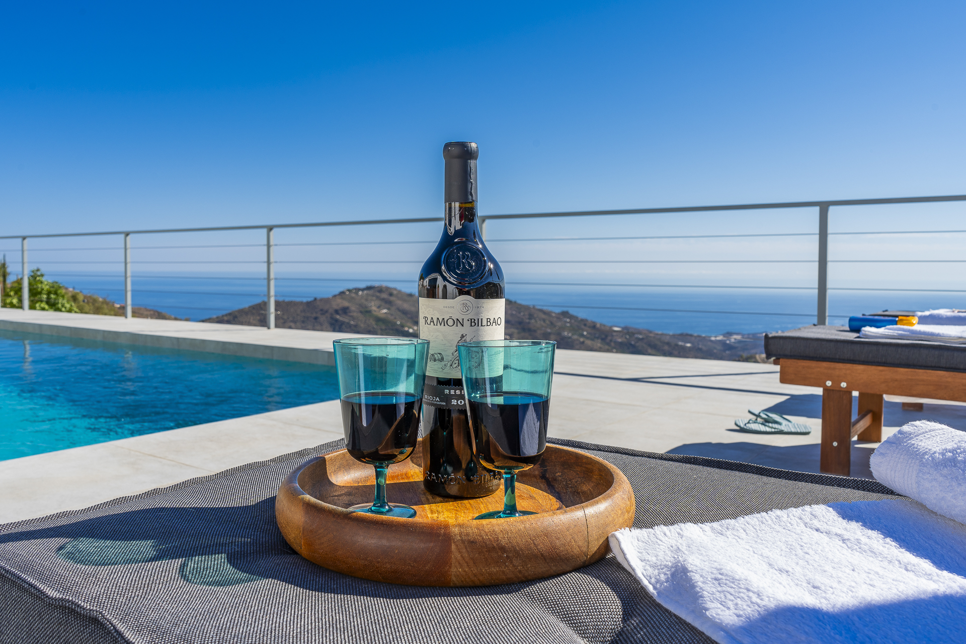 Panoramic pool views